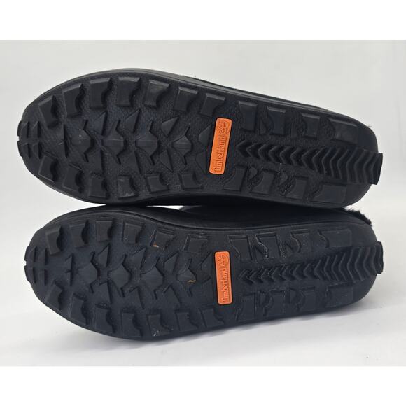 Timberland Mukluk Pullon Fur Boots Black Suede Winter Bootie Women's 8.5W - Picture 3 of 9